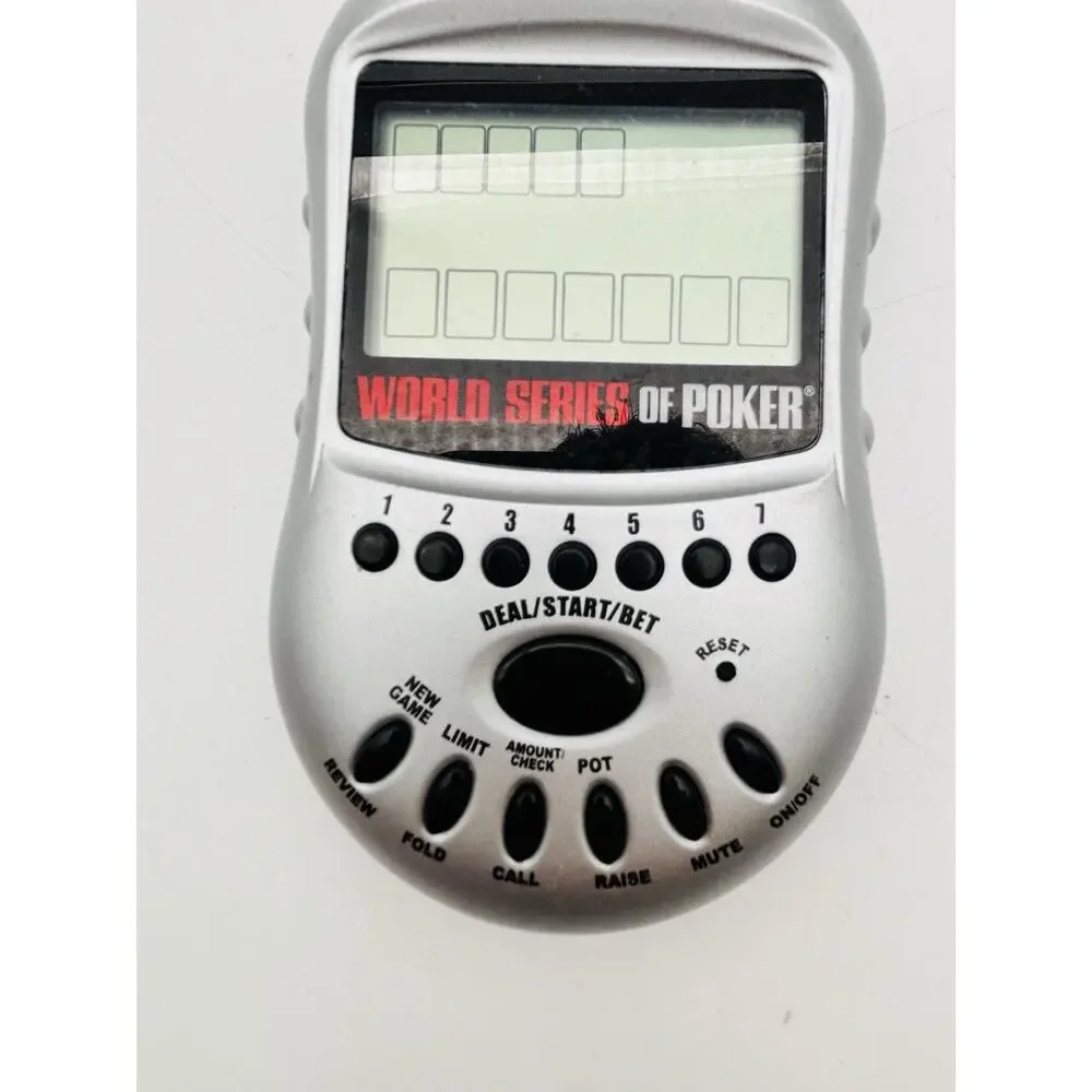 World Series Poker Texas Hold' Em Handheld Excalibur Electronic Game Tested